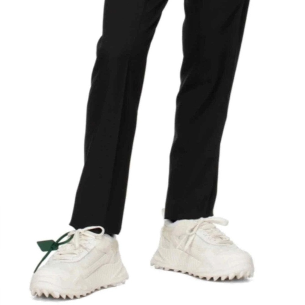 🤍NEW!! Women’s OFF-WHITE AUTHENTIC White Odsy 1000 Sneakers Sz 38, 8